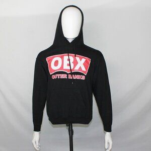 Pacific & Co Hoodie Black OBX Logo Long Sleeve Size Small - [MT55]